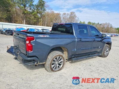 Trzecie zdjęcie samochodu z tyłu: 2022 CHEVROLET SILVERADO LTD K1500 RST VIN:1GCUYEED3NZ104942 - miniatura