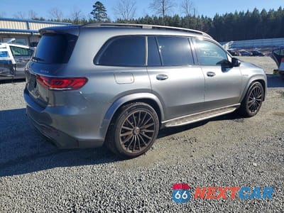 Trzecie zdjęcie samochodu z tyłu: 2021 MERCEDES-BENZ GLS 63 AMG 4MATIC VIN:4JGFF8KE3MA381077 - miniatura