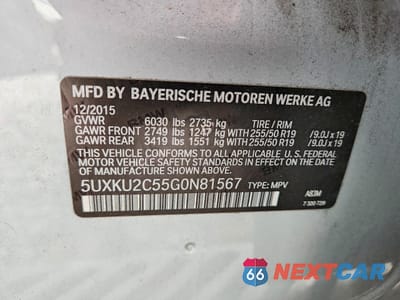 Zdjęcie 12 z 13 samochodu: 2016 BMW X6 XDRIVE35I VIN:5UXKU2C55G0N81567 - miniatura