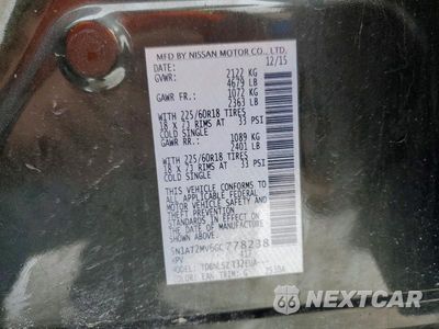 Zdjęcie 13 z 13 samochodu: 2016 NISSAN ROGUE SL VIN:5N1AT2MV6GC778238 - miniatura