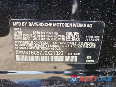 Zdjęcie 13 z 14 samochodu: 2018 BMW X5 M VIN:5YMKT6C57J0X21323 - miniatura