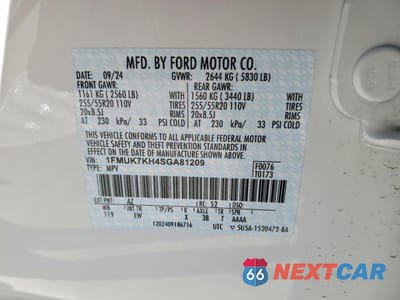 Zdjęcie 13 z 14 samochodu: 2025 FORD EXPLORER ST-LINE VIN:1FMUK7KH4SGA81209 - miniatura