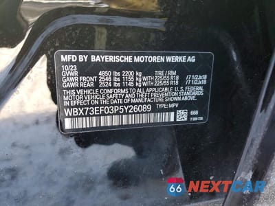 Zdjęcie 14 z 14 samochodu: 2023 BMW X1 XDRIVE28I VIN:WBX73EF03P5Y26089 - miniatura