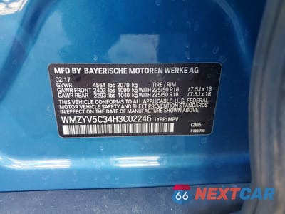 Zdjęcie 12 z 12 samochodu: 2017 MINI COOPER COUNTRYMAN ALL4 VIN:WMZYV5C34H3C02246 - miniatura