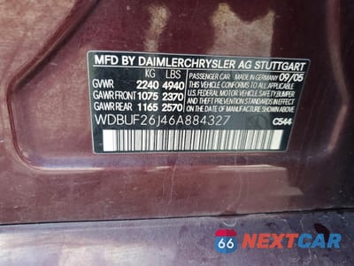 Zdjęcie 12 z 12 samochodu: 2006 MERCEDES-BENZ E 320 CDI VIN:WDBUF26J46A884327 - miniatura