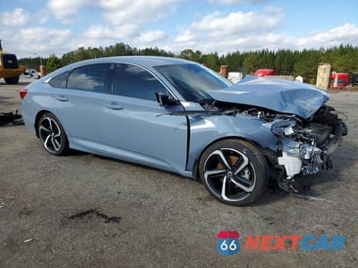 Czwarte zdjęcie samochodu z boku: 2022 HONDA ACCORD SPORT VIN:1HGCV1F3XNA040109 - miniatura
