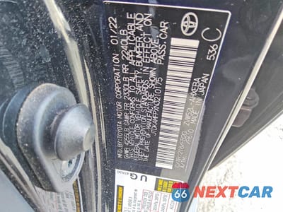 Zdjęcie 12 z 13 samochodu: 2022 TOYOTA PRIUS PRIME LE VIN:JTDKAMFPXN3210175 - miniatura