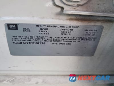 Zdjęcie 12 z 13 samochodu: 2008 CADILLAC CTS VIN:1G6DF577180162170 - miniatura