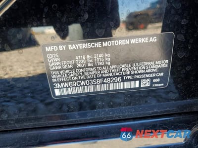 Zdjęcie 12 z 12 samochodu: 2025 BMW 330I VIN:3MW69CW03S8F48296 - miniatura