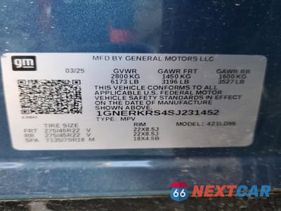 Zdjęcie 14 z 14 samochodu: 2025 CHEVROLET TRAVERSE HIGH COUNTRY VIN:1GNERKRS4SJ231452 - miniatura