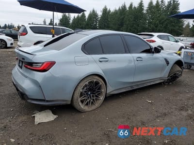 Trzecie zdjęcie samochodu z tyłu: 2022 BMW M3 COMPETITION VIN:WBS43AY09NFL67236 - miniatura