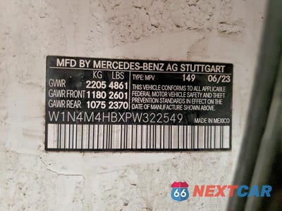 Zdjęcie 14 z 14 samochodu: 2023 MERCEDES-BENZ GLB 250 4MATIC VIN:W1N4M4HBXPW322549 - miniatura