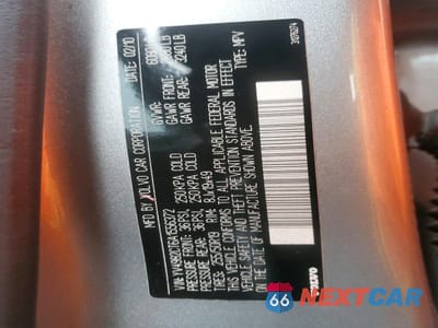 Zdjęcie 12 z 13 samochodu: 2010 VOLVO XC90 VIN:YV4982CT6A1556372 - miniatura