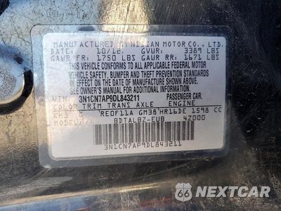 Zdjęcie 12 z 12 samochodu: 2013 NISSAN VERSA S VIN:3N1CN7AP9DL843211 - miniatura
