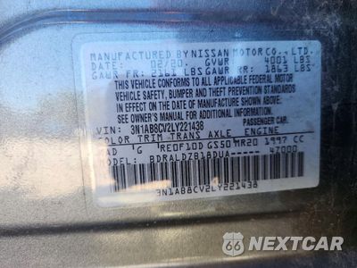 Zdjęcie 12 z 13 samochodu: 2020 NISSAN SENTRA SV VIN:3N1AB8CV2LY221438 - miniatura