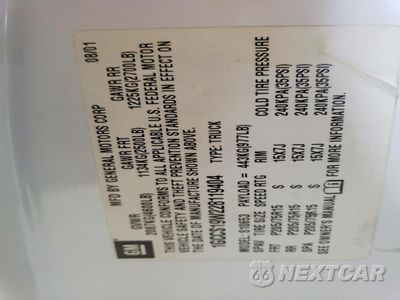 Zdjęcie 12 z 12 samochodu: 2002 CHEVROLET S TRUCK S10 VIN:1GCCS19W228119404 - miniatura