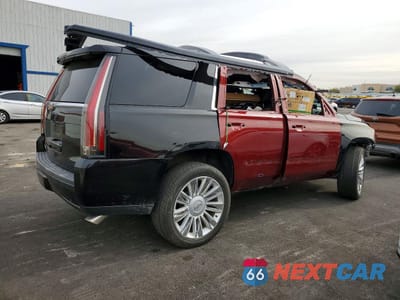 Trzecie zdjęcie samochodu z tyłu: 2016 CADILLAC ESCALADE PLATINUM VIN:1GYS4DKJ0GR306237 - miniatura