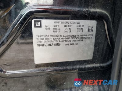 Zdjęcie 12 z 12 samochodu: 2016 BUICK LACROSSE PREMIUM VIN:1G4GF5G31GF165309 - miniatura