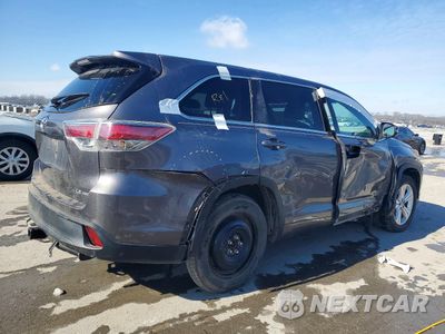 Trzecie zdjęcie samochodu z tyłu: 2014 TOYOTA HIGHLANDER LE VIN:5TDBKRFH1ES067344 - miniatura