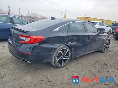Trzecie zdjęcie samochodu z tyłu: 2022 HONDA ACCORD SPORT VIN:1HGCV1F35NA067976 - miniatura