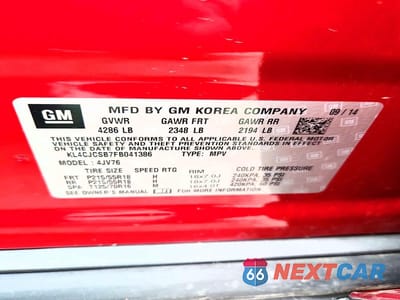 Zdjęcie 13 z 13 samochodu: 2015 BUICK ENCORE VIN:KL4CJCSB7FB041386 - miniatura