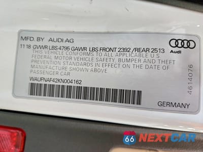 Zdjęcie 12 z 12 samochodu: 2019 AUDI A4 PRESTIGE VIN:WAUFNAF42KN004162 - miniatura