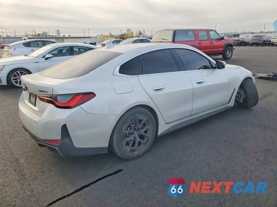 Trzecie zdjęcie samochodu z tyłu: 2024 BMW I4 EDRIVE 35 VIN:WBY43AW07RFS85410 - miniatura