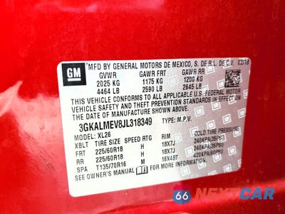 Zdjęcie 13 z 13 samochodu: 2018 GMC TERRAIN SLE VIN:3GKALMEV8JL318349 - miniatura