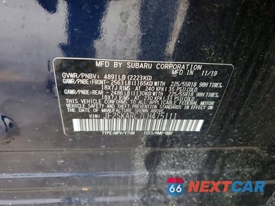 Zdjęcie 14 z 14 samochodu: 2020 SUBARU FORESTER SPORT VIN:JF2SKARC7LH475111 - miniatura