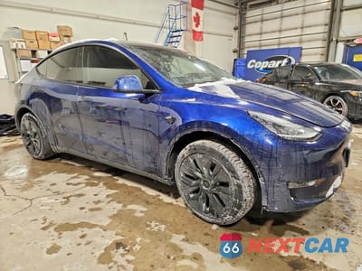 Czwarte zdjęcie samochodu z boku: 2021 TESLA MODEL Y VIN:5YJYGDEE7MF073481 - miniatura