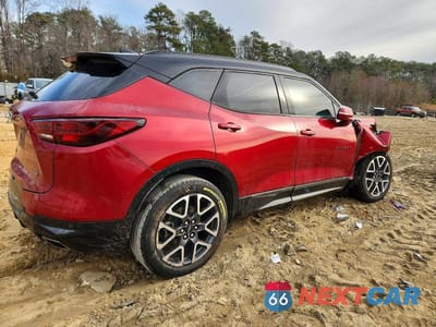 Trzecie zdjęcie samochodu z tyłu: 2024 CHEVROLET BLAZER RS VIN:3GNKBERS0RS126795 - miniatura