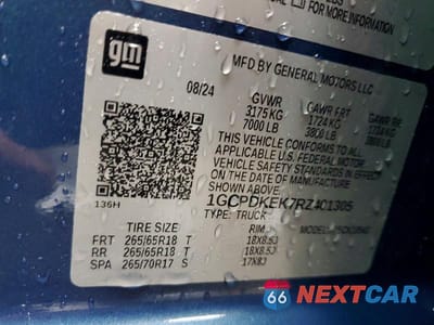 Zdjęcie 13 z 13 samochodu: 2024 CHEVROLET SILVERADO K1500 LT-L VIN:1GCPDKEK7RZ401305 - miniatura