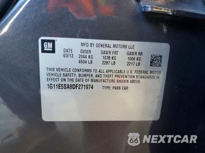 Zdjęcie 12 z 12 samochodu: 2013 CHEVROLET MALIBU 2LT VIN:1G11E5SA8DF271974 - miniatura