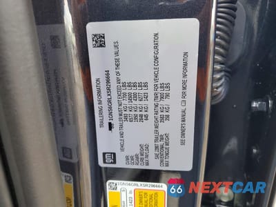 Zdjęcie 12 z 13 samochodu: 2025 CHEVROLET SUBURBAN K1500 HIGH COUNTRY VIN:1GNS6GRLXSR296664 - miniatura
