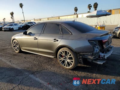 Drugie zdjęcie samochodu z przodu: 2020 AUDI S4 PREMIUM PLUS VIN:WAUB4AF43LA045278 - miniatura