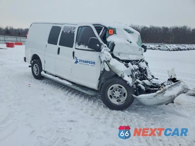 Czwarte zdjęcie samochodu z boku: 2022 CHEVROLET EXPRESS 2500 UTILITY / SERVICE VAN VIN:1GCWGAFP3N1224171 - miniatura