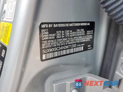Zdjęcie 13 z 13 samochodu: 2017 BMW X3 XDRIVE28I VIN:5UXWX9C34H0W71200 - miniatura