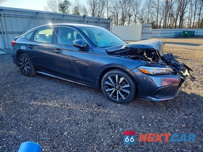 Czwarte zdjęcie samochodu z boku: 2022 HONDA CIVIC EX VIN:JHMFE1F7XNX001885 - miniatura