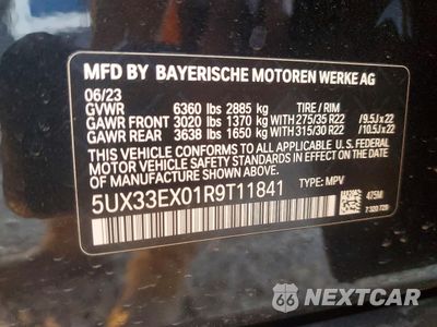 Zdjęcie 13 z 13 samochodu: 2024 BMW X6 XDRIVE40I VIN:5UX33EX01R9T11841 - miniatura