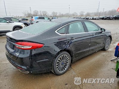 Trzecie zdjęcie samochodu z tyłu: 2018 FORD FUSION SE VIN:3FA6P0H9XJR160922 - miniatura
