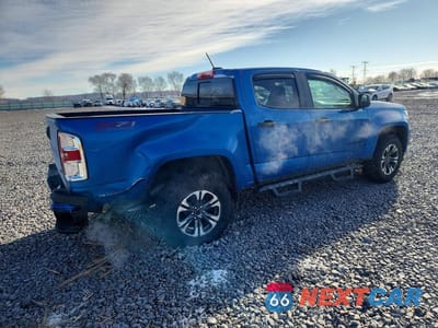Trzecie zdjęcie samochodu z tyłu: 2022 CHEVROLET COLORADO Z71 VIN:1GCGTDENXN1273742 - miniatura