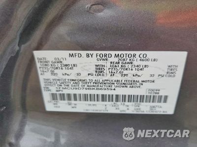 Zdjęcie 13 z 14 samochodu: 2011 FORD ESCAPE XLT VIN:1FMCU9D79BKB69594 - miniatura