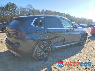 Trzecie zdjęcie samochodu z tyłu: 2022 BMW X3 SDRIVE30I VIN:5UX43DP0XN9M16676 - miniatura