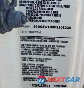 Zdjęcie 10 z 10 samochodu: 2023 ISUZU NPR HD VIN:54DC4W1D9PS206238 - miniatura