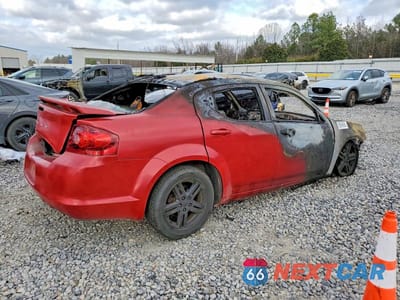 Trzecie zdjęcie samochodu z tyłu: 2012 DODGE AVENGER SXT VIN:1C3CDZCB8CN126203 - miniatura