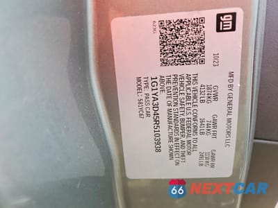 Zdjęcie 13 z 13 samochodu: 2024 CHEVROLET CORVETTE STINGRAY 1LT VIN:1G1YA3D45R5103938 - miniatura