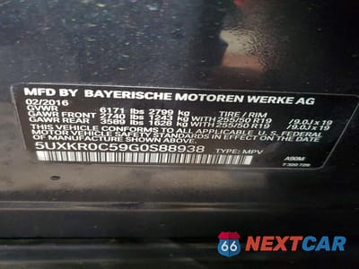 Zdjęcie 12 z 12 samochodu: 2016 BMW X5 XDRIVE35I VIN:5UXKR0C59G0S88938 - miniatura