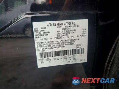 Zdjęcie 13 z 13 samochodu: 2022 FORD EDGE SEL VIN:2FMPK4J97NBB11207 - miniatura