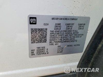 Zdjęcie 13 z 13 samochodu: 2024 CHEVROLET TRAILBLAZER LS VIN:KL79MMS24RB150273 - miniatura