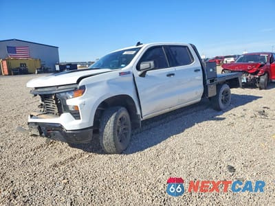 2023 CHEVROLET SILVERADO 1500 FLATBED TRUCK 3GCUDCED0PG121474 - główne zdjęcie licytacji z USA - miniatura
